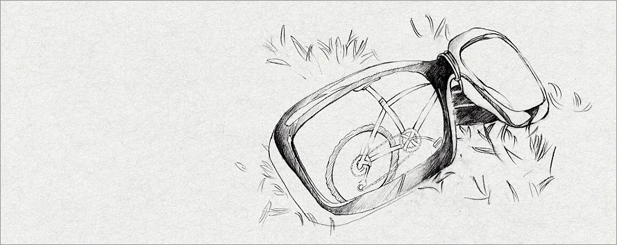 黑眼睛廣告在法拉利自行車廣告項目提案設計當中的創意設計提案稿之三